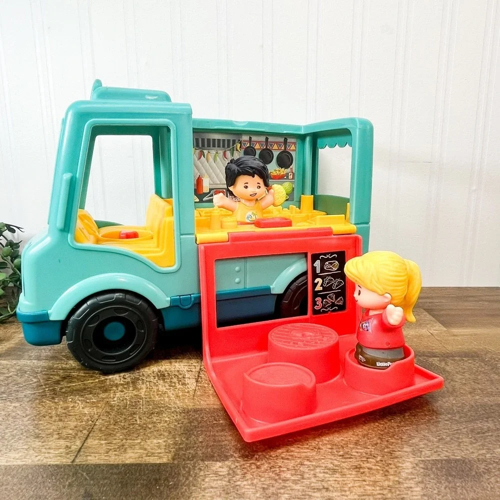 Fisher Price Little People Serve It Up Taco Food Truck‎ Musical Vehicle w/ 2 ppl